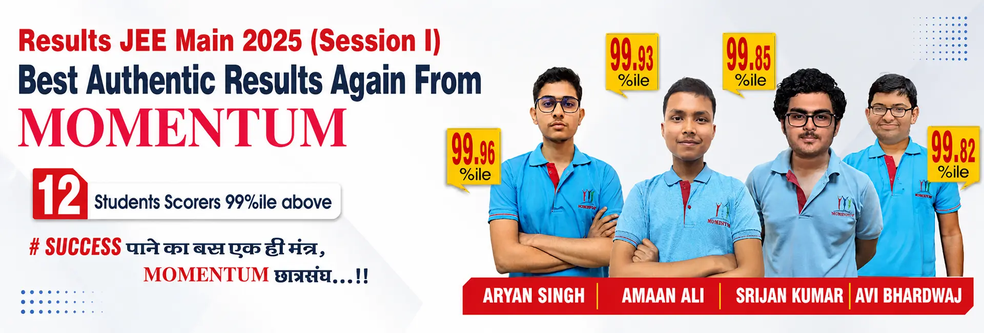 Results JEE Main 2025 (Session I)