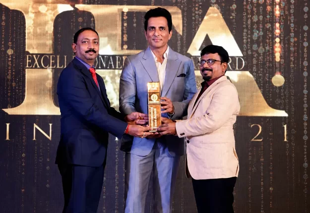 Proud to Receive Award by Mr. Sonu Sood