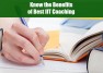 Know the Benefits of Best IIT Coaching