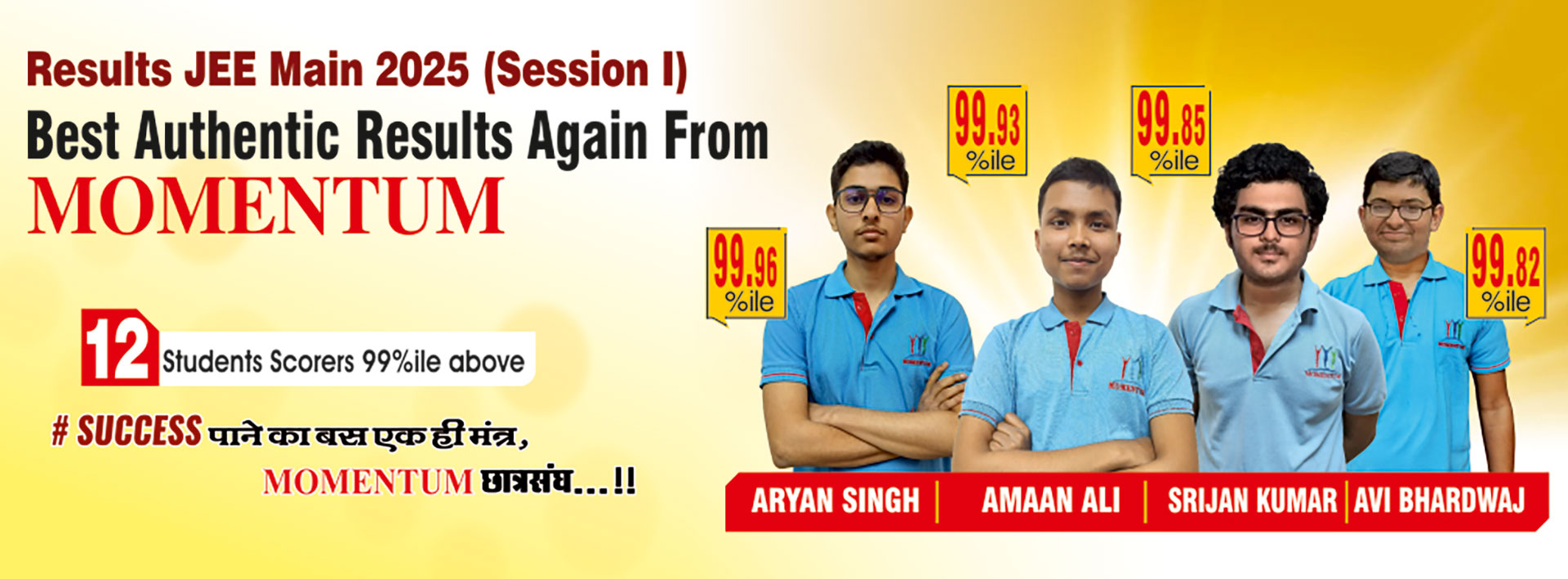 Results JEE Main 2025 (Session I)