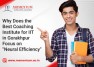 Why Does the Best Coaching Institute for IIT in Gorakhpur Focus on Neural Efficiency